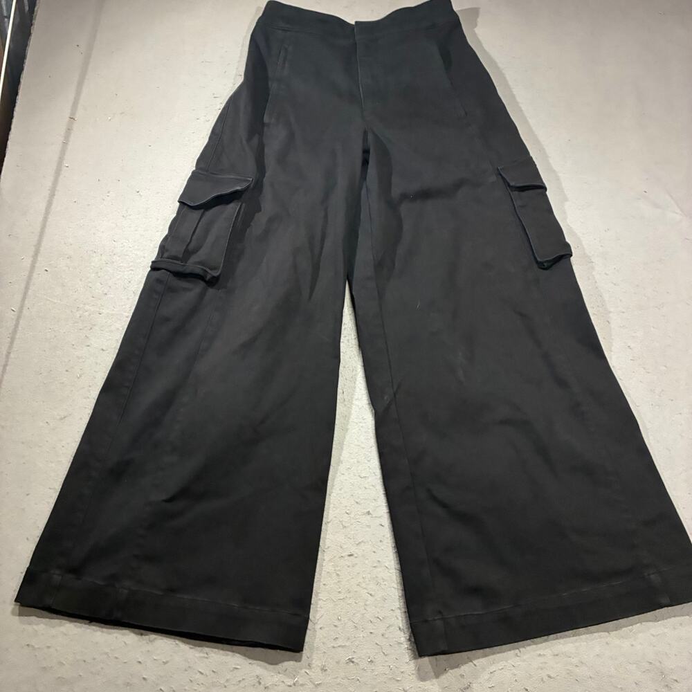 Alo Yoga Show Off Wide Leg Trouser Womens Small Black Athleisure Wide Leg Baggy